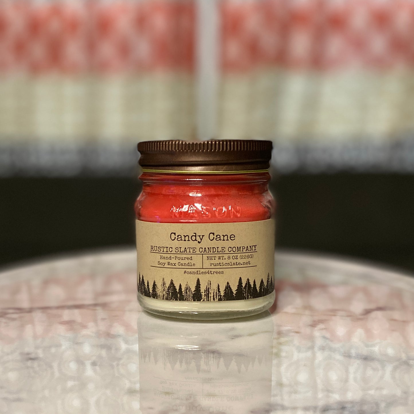 Candy Cane Soy Candle